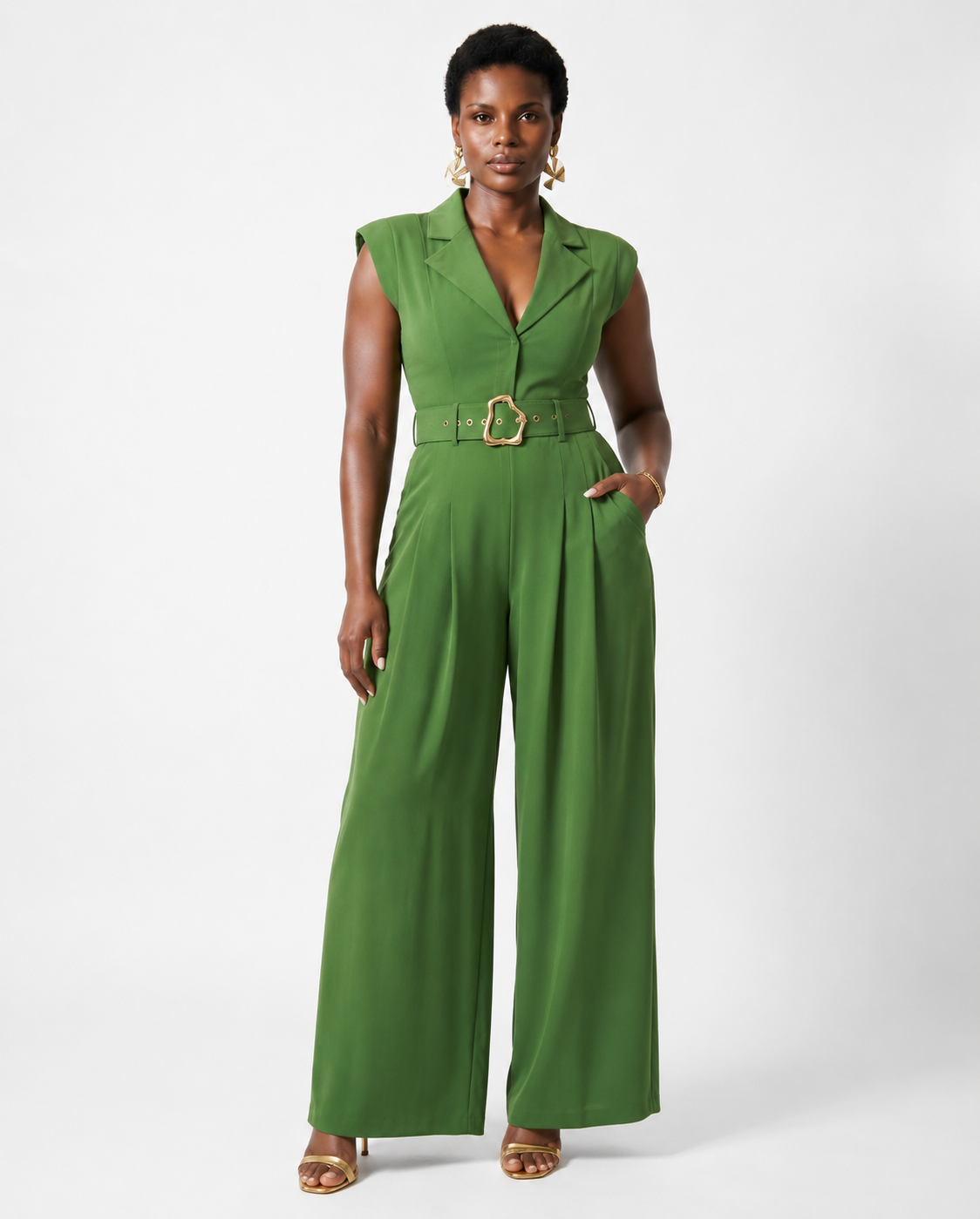 Amiro Tailored Belted Jumpsuit