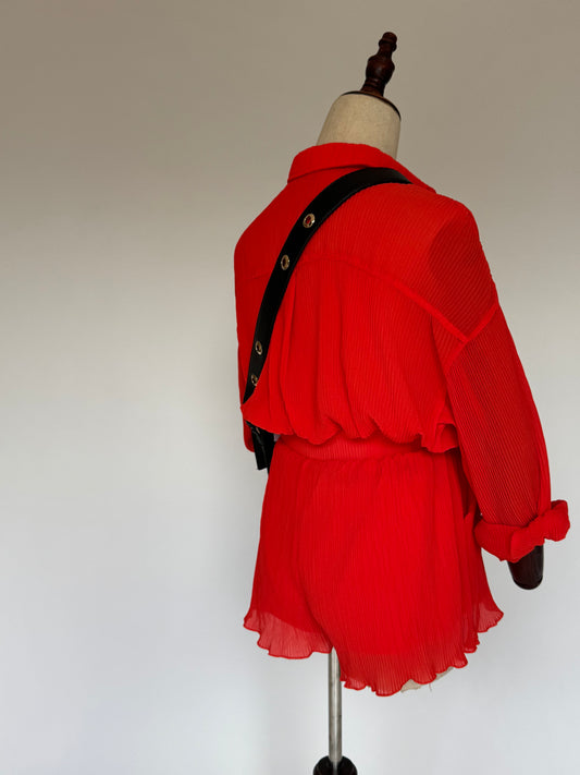 Nikki chiffon plisse set