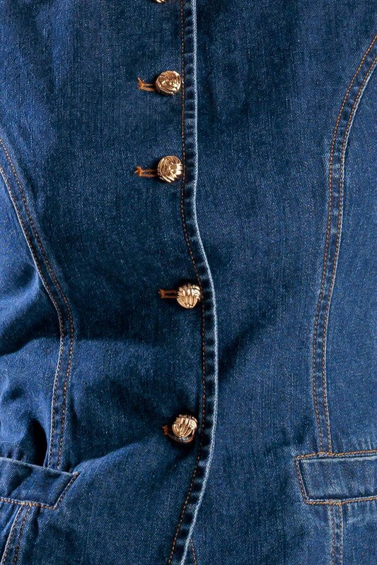 Jemima Denim Top