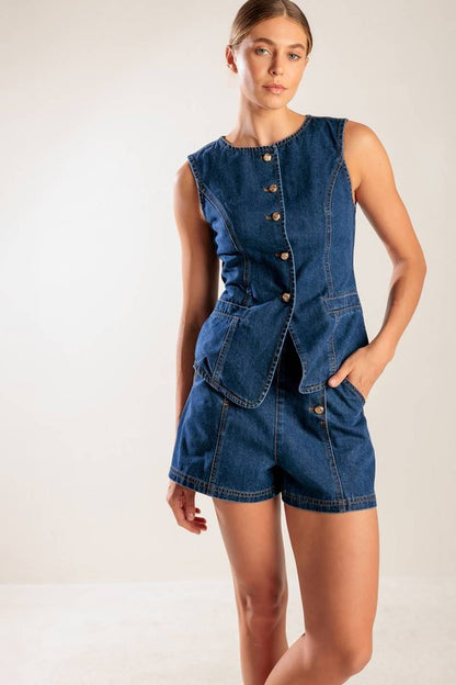 Jemima Denim Top