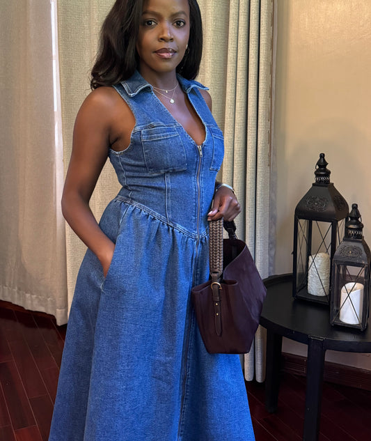 Njeri Denim Midi