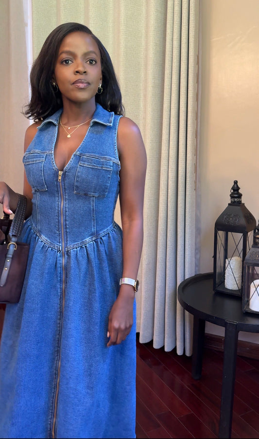 Njeri Denim Midi