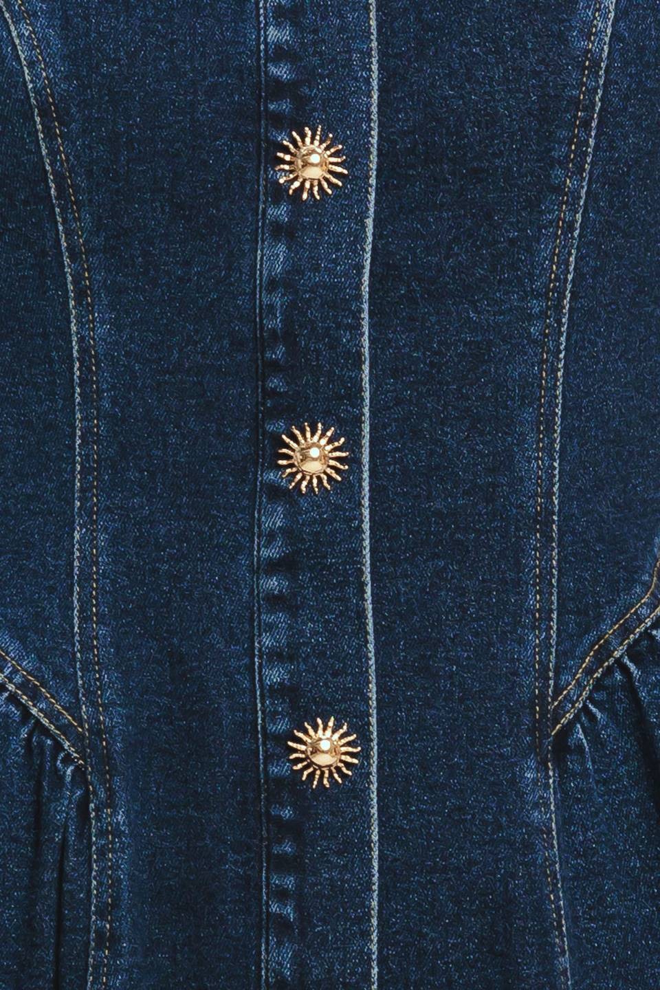 Jua Denim Midi Dress