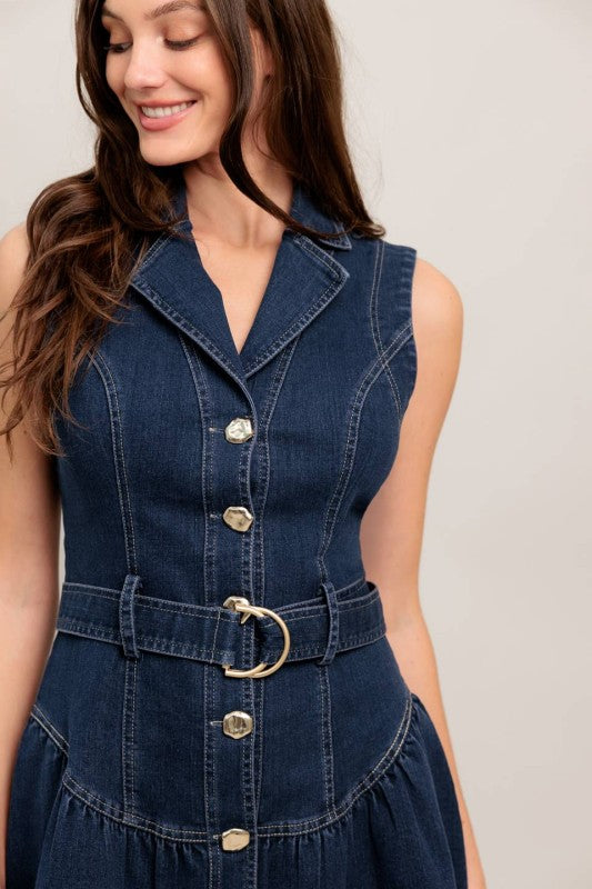 Nikki 2.0 Mini Denim Dress