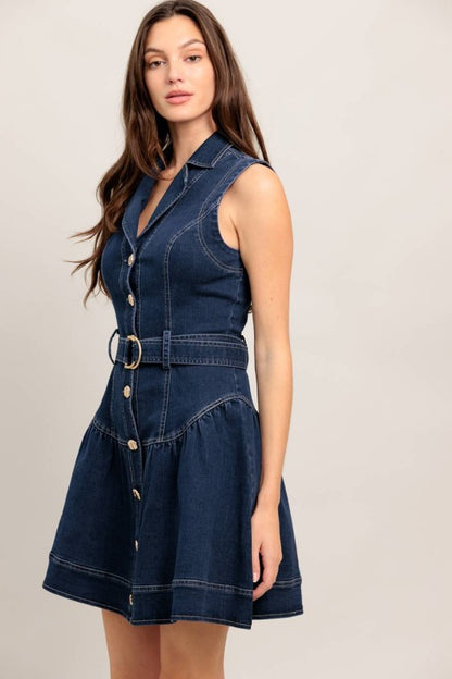 Nikki 2.0 Mini Denim Dress