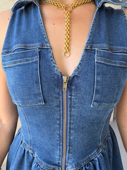 Njeri Denim Midi