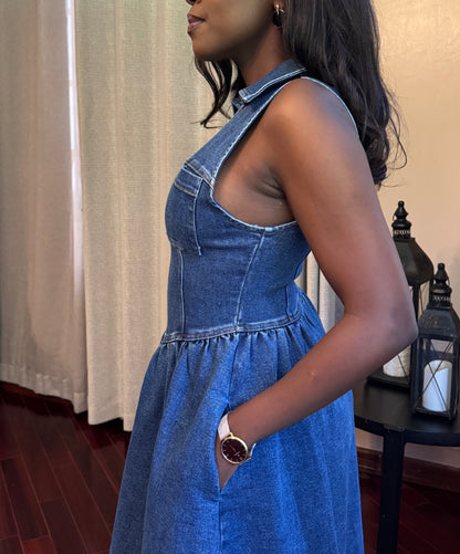 Njeri Denim Midi