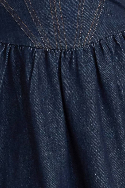 Njahira Denim Midi Dress