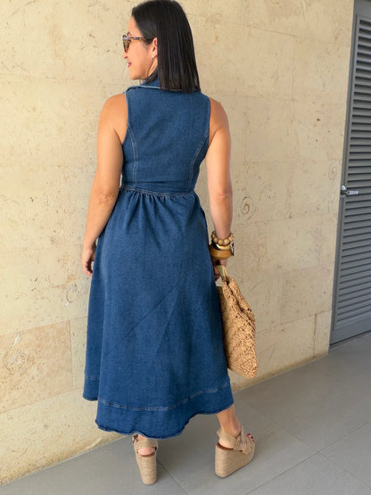 Njeri Denim Midi