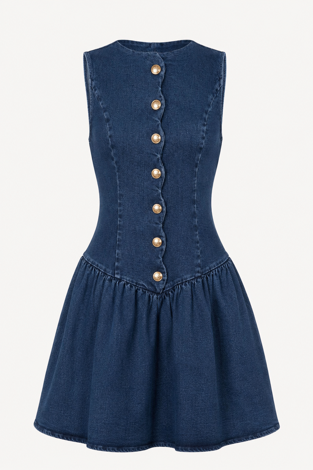 Ayla Sleeveless Denim Mini Dress