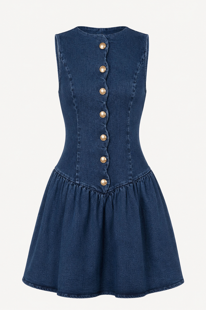 Ayla Sleeveless Denim Mini Dress