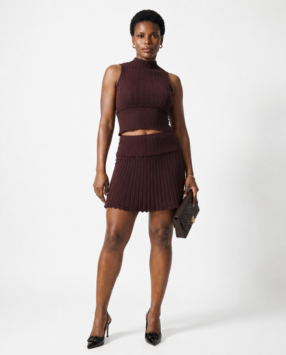 Anna Ripple Edge Knit Set