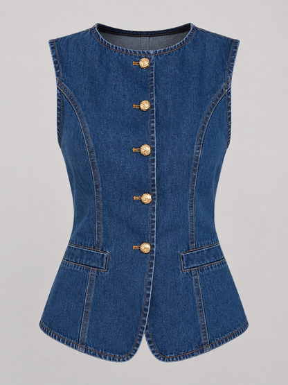 Jemima Denim Top
