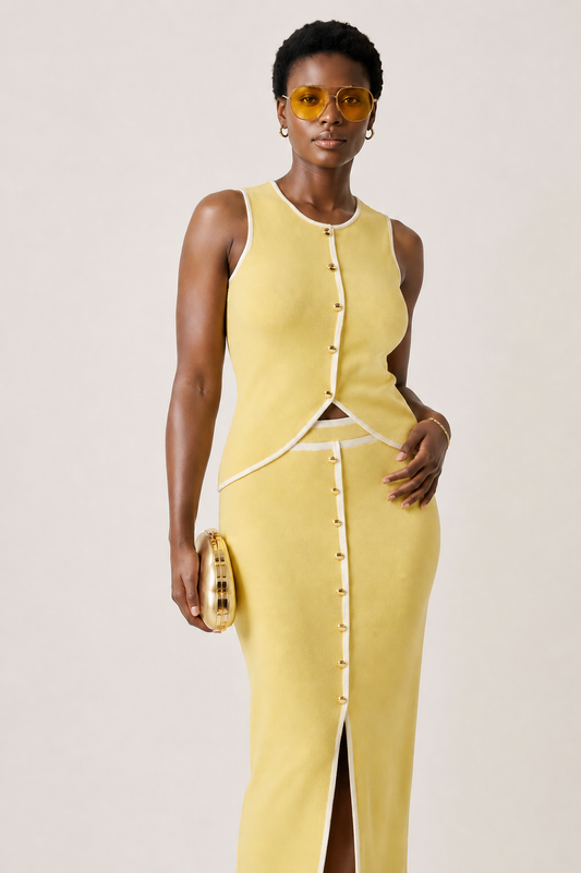 Ayana Contrast Knit Set