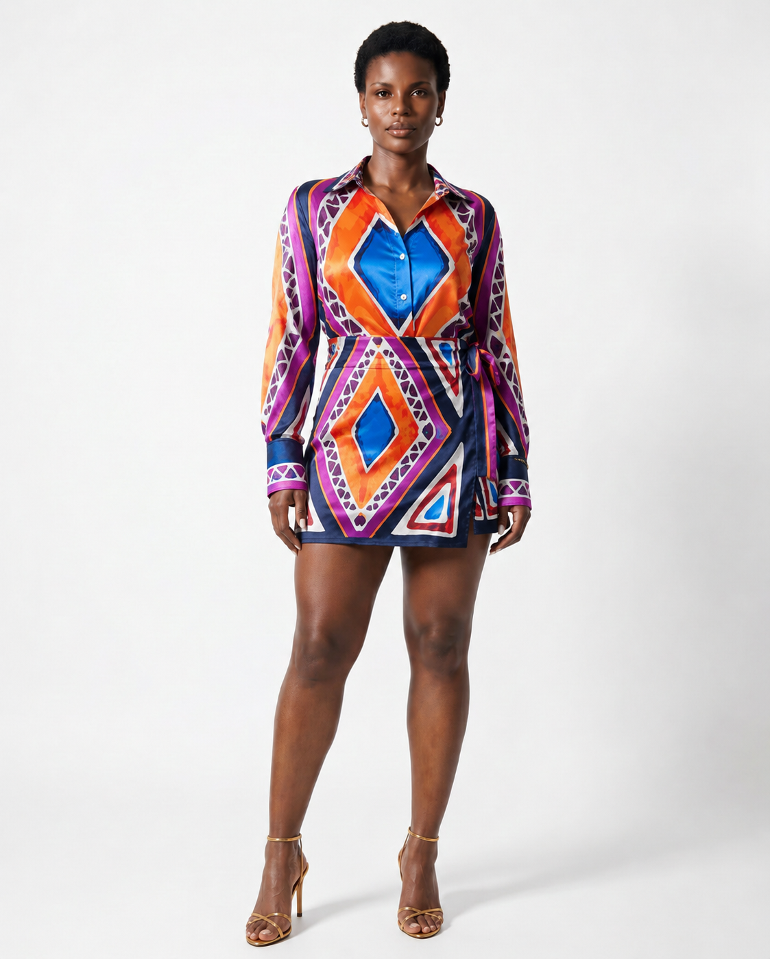 Mwats Satin Skort Set