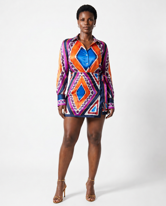 Mwats Satin Skort Set