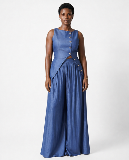 Selina Architectural Chic Pants Set