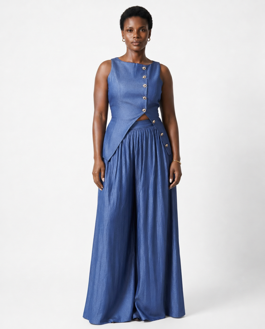 Selina Architectural Chic Pants Set